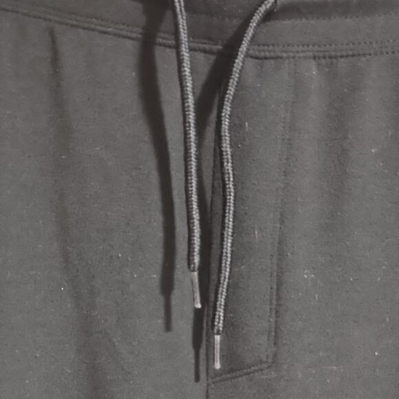 ATHLETIC WORKS BLACK  JOGGERS STRETCH BACK ZIP & 2 SIDE POCKETS DRAWSTRING 2XL - Picture 4 of 12